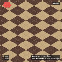 Interlock (Pasco) 24x15 cm · VEN-042 · Harlequin checker, kerb frame