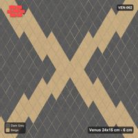 Interlock (Pasco) 24x15 cm · VEN-062 · Saltire cross feature, 30 cm, turned 90 deg