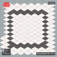 Interlock (Pasco) 24x15 cm · VEN-082 · Double frame border, 12/24/12 cm