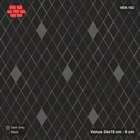 Interlock (Pasco) 24x15 cm · VEN-102 · Spaced accent squares, 5x5 grid, turned 90 deg