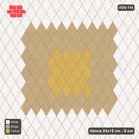 Interlock (Pasco) 24x15 cm · VEN-114 · Centre-out tonal square field, turned 90 deg