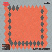 Interlock (Pasco) 24x15 cm · VEN-115 · Double frame border, 20/12/8 cm, turned 90 deg