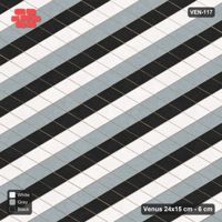 Interlock (Pasco) 24x15 cm · VEN-117 · Three-tone axis bands B, 1 course, kerb frame