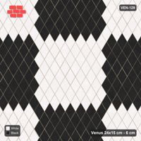 Interlock (Pasco) 24x15 cm · VEN-129 · Large block chequer, 100 cm squares, turned 90 deg, kerb frame