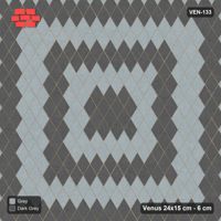 Interlock (Pasco) 24x15 cm · VEN-133 · Concentric square rings, 24 cm, turned 90 deg