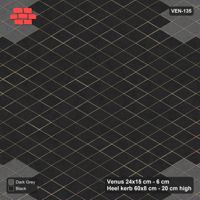 Interlock (Pasco) 24x15 cm · VEN-135 · Corner squares, 40 cm, kerb frame