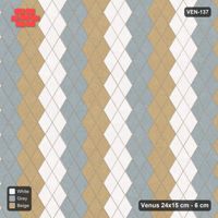 Interlock (Pasco) 24x15 cm · VEN-137 · Three-tone diagonal steps, 3 wide, turned 90 deg