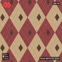 Interlock (Pasco) 24x15 cm · VEN-146 · Chequer blocks with centre accent, 4x4, turned 90 deg