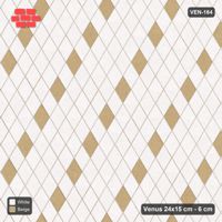 Interlock (Pasco) 24x15 cm · VEN-164 · Spaced accent squares, 4x2 grid, turned 90 deg