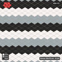 Interlock (Pasco) 24x15 cm · VEN-172 · Three-tone diagonal steps, 4 wide