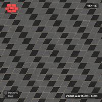 Interlock (Pasco) 24x15 cm · VEN-197 · Diagonal accent lattice, turned 30 deg, kerb frame
