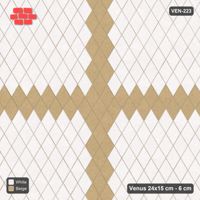 Interlock (Pasco) 24x15 cm · VEN-223 · Cross feature, 28 cm arms, turned 90 deg, kerb frame