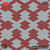 Interlock (Pasco) 24x15 cm · VEN-231 · Large block chequer, 40 cm squares