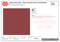 Interlock (Pasco) 24x15 cm · VEN8-004 · Plain interlock yard, turned 90 deg