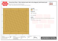 Interlock (Pasco) 24x15 cm · VEN8-005 · Plain interlock yard, laid on the diagonal, kerb-framed yard