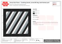 Interlock (Pasco) 24x15 cm · VEN8-011 · Tumbling blocks, turned 90 deg, kerb-framed yard