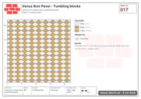 Interlock (Pasco) 24x15 cm · VEN8-017 · Tumbling blocks