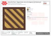 Interlock (Pasco) 24x15 cm · VEN8-034 · Diagonal lanes, laid on the diagonal, kerb-framed yard