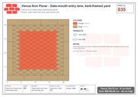 Interlock (Pasco) 24x15 cm · VEN8-035 · Gate-mouth entry lane, kerb-framed yard