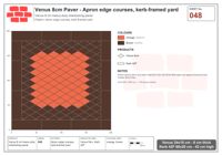 Interlock (Pasco) 24x15 cm · VEN8-048 · Apron edge courses, kerb-framed yard
