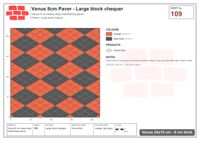 Interlock (Pasco) 24x15 cm · VEN8-109 · Large block chequer