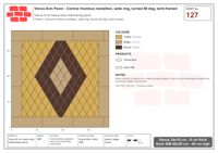انترلوك (باسكو) 24x15 سم · VEN8-127 · مركزي rhombus ميدالية, عريض حلقة, turned 90 deg, kerb-framed