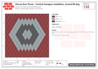 انترلوك (باسكو) 24x15 سم · VEN8-132 · مركزي سداسي ميدالية, turned 90 deg