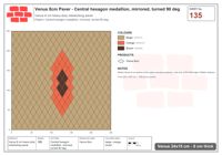 انترلوك (باسكو) 24x15 سم · VEN8-135 · مركزي سداسي ميدالية, متناظر, turned 90 deg