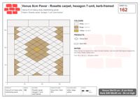 Interlock (Pasco) 24x15 cm · VEN8-162 · Rosette carpet, hexagon 7-unit, kerb-framed