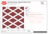 Interlock (Pasco) 24x15 cm · VEN8-176 · Diamond trellis, 4-unit