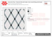 Interlock (Pasco) 24x15 cm · VEN8-180 · Diamond trellis with nodes, 5-unit, turned 90 deg, kerb-framed