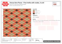 Interlock (Pasco) 24x15 cm · VEN8-186 · Fine trellis with nodes, 3-unit