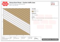 Interlock (Pasco) 24x15 cm · VEN8-213 · Centre traffic lane