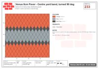 Interlock (Pasco) 24x15 cm · VEN8-233 · Centre yard band, turned 90 deg