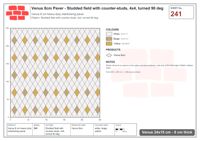 انترلوك (باسكو) 24x15 سم · VEN8-241 · Studded حقل مع counter-studs, 4x4, turned 90 deg