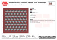 انترلوك (باسكو) 24x15 سم · VEN8-244 · بثلاثة ألوان قطري خط, kerb-framed