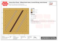 Interlock (Pasco) 24x15 cm · VEN8-247 · Wheel-track lanes, turned 90 deg, kerb-framed