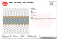 Interlock (Pasco) 24x15 cm · VEN8-250 · Centre yard band