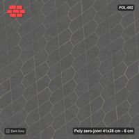 Interlock (Pasco) 41x28 cm · POL-002 · Interlocking Pairs, Solid field, 30 deg turn, kerb frame