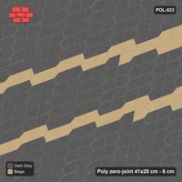 Interlock (Pasco) 41x28 cm · POL-023 · Interlocking Pairs, Twin 30cm bands, 15 deg turn