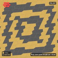 Interlock (Pasco) 41x28 cm · POL-027 · Interlocking Pairs, Concentric rings, 0 deg turn, kerb frame