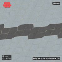 Interlock (Pasco) 41x28 cm · POL-040 · Interlocking Pairs, 50cm feature band, 0 deg turn, kerb frame