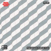 Interlock (Pasco) 41x28 cm · POL-041 · Interlocking Pairs, Pair-cell checker 1, 30 deg turn