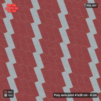 Interlock (Pasco) 41x28 cm · POL-047 · Interlocking Pairs, Accent columns 1 in 4, 105 deg turn