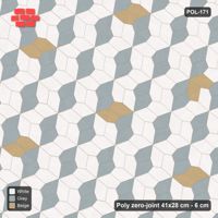 Interlock (Pasco) 41x28 cm · POL-171 · Random Lay Accent Pairs, Coastal, dark orientation + accent pairs