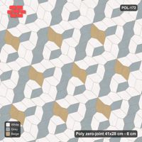 Interlock (Pasco) 41x28 cm · POL-172 · Random Lay Accent Pairs, Coastal, dark orientation + accent pairs