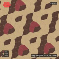Interlock (Pasco) 41x28 cm · POL-178 · Random Lay Accent Pairs, Tuscany, dark orientation + accent pairs