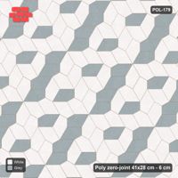 Interlock (Pasco) 41x28 cm · POL-179 · Random Lay Accent Pairs, Salt & Pepper, one dark orientation