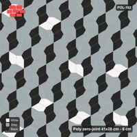 Interlock (Pasco) 41x28 cm · POL-182 · Random Lay Accent Pairs, Tuxedo, dark orientation + accent pairs