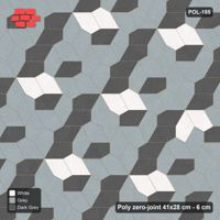 Interlock (Pasco) 41x28 cm · POL-185 · Random Lay Accent Pairs, Monochrome, dark orientation + accent pairs